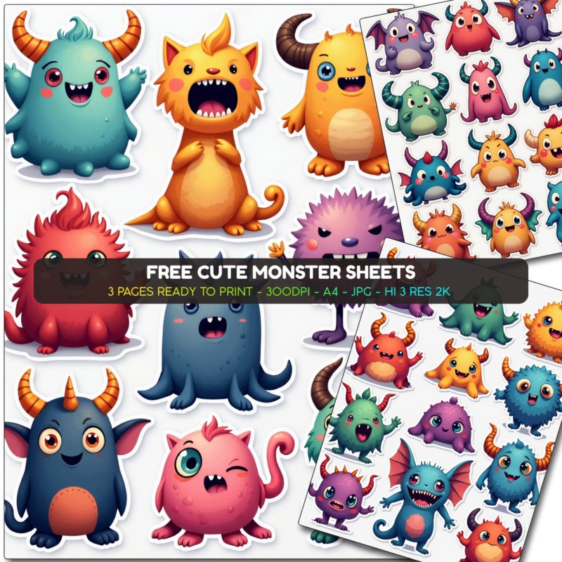 Cute Monster Sheets Promo