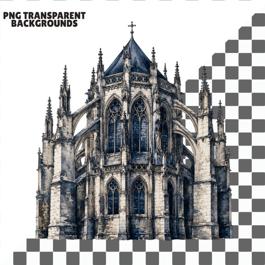 gothic catedral clipart (1)