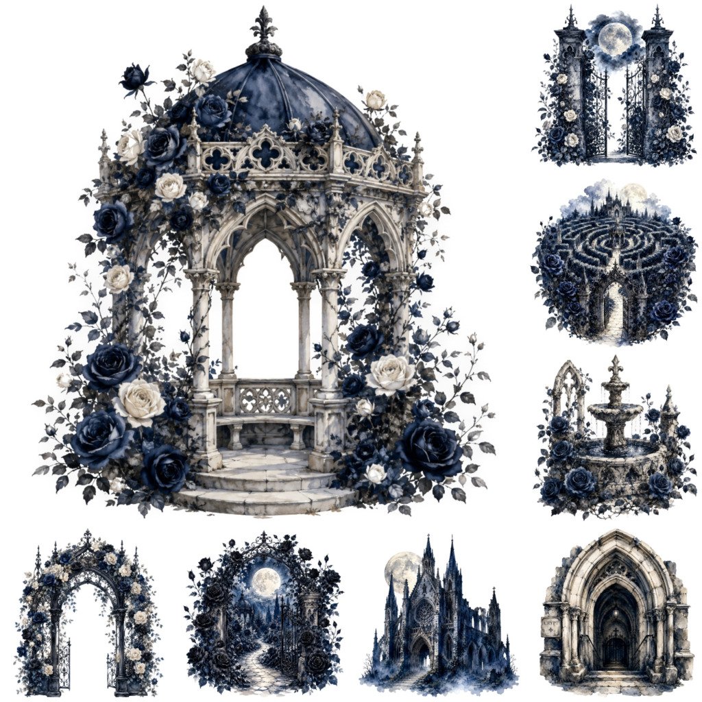 gothic catedral clipart (5)