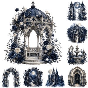 gothic catedral clipart (5)