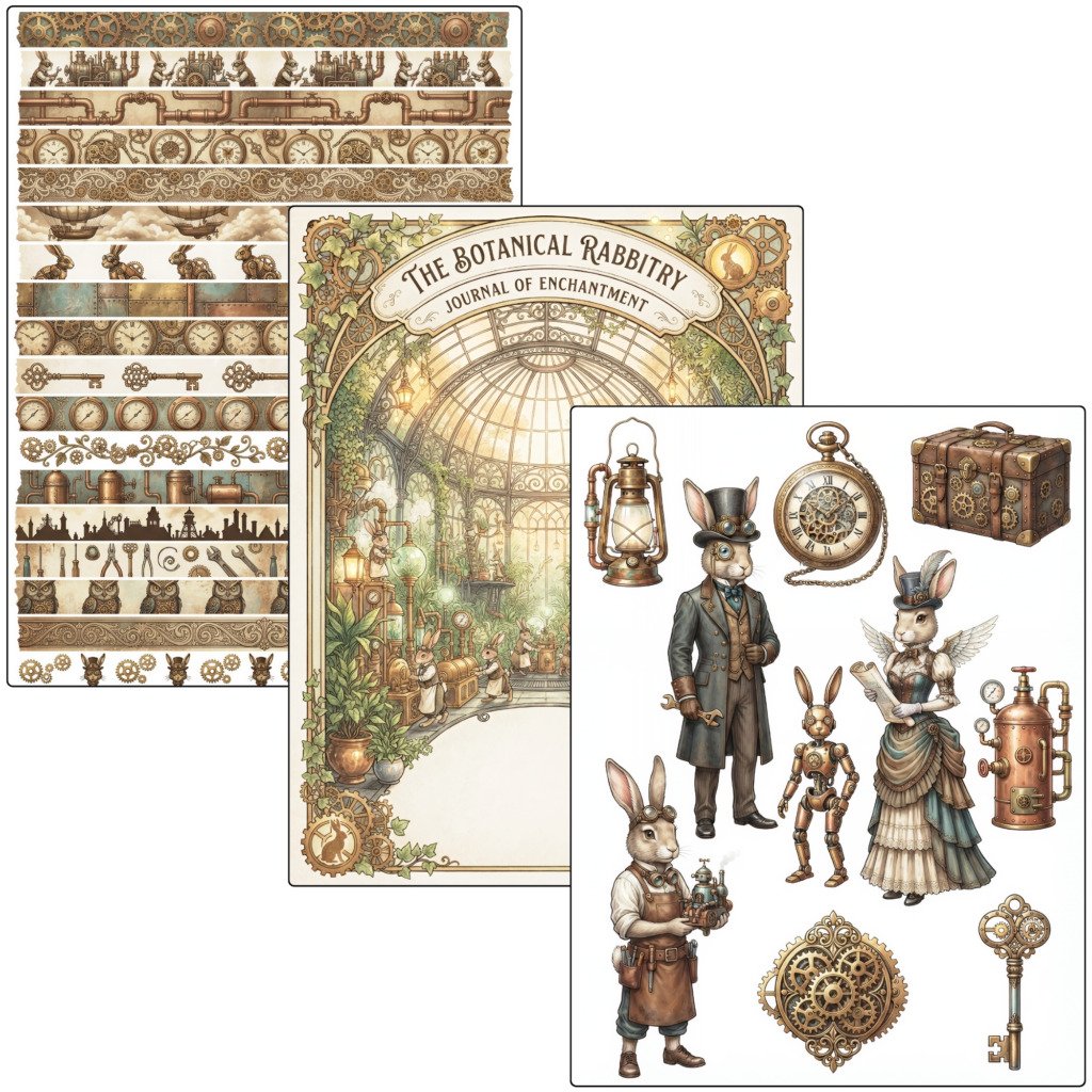 steampunk journal rabbits (4)