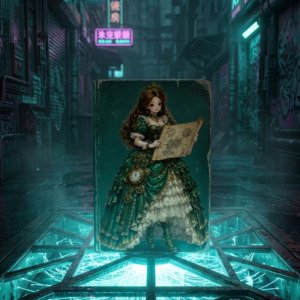 steampunk princess clipart (3)