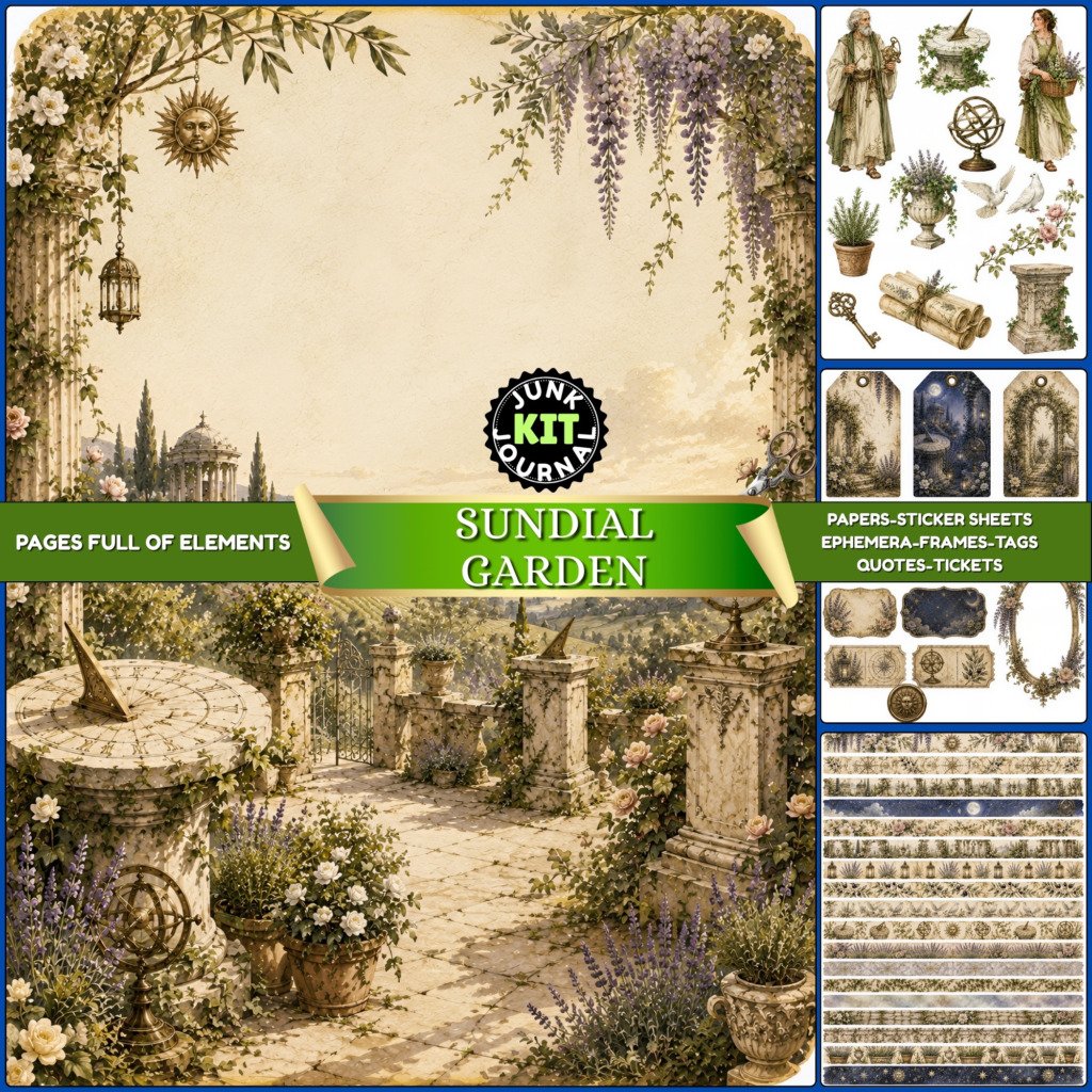 sundial junk journal (2)