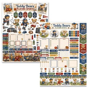 teddy bears stickers (2)