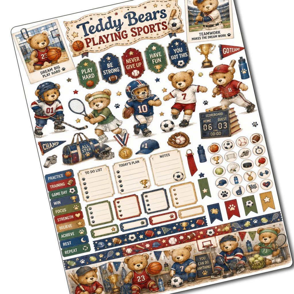 teddy bears stickers (3)