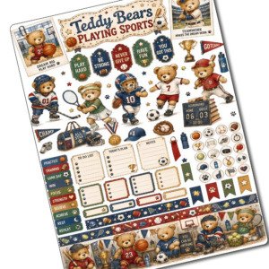 teddy bears stickers (3)