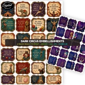 Dark Academia Embelishments Promos