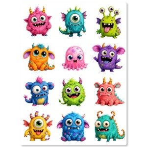 colorful monsters stickers (1)