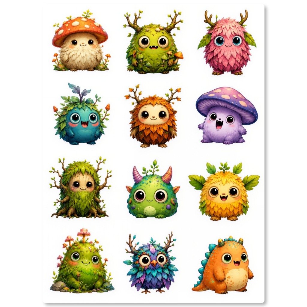 colorful monsters stickers (5)