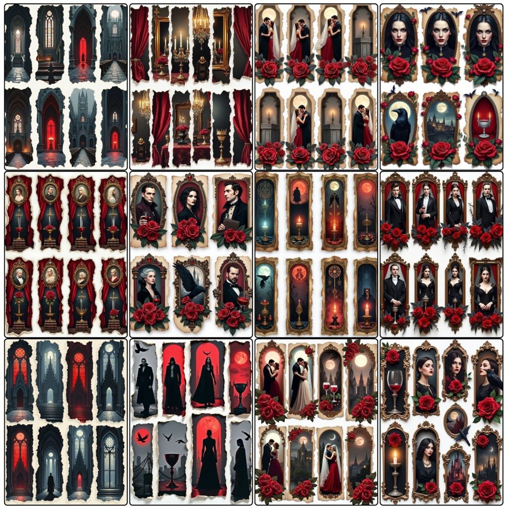 gothic ephemera tags (3)