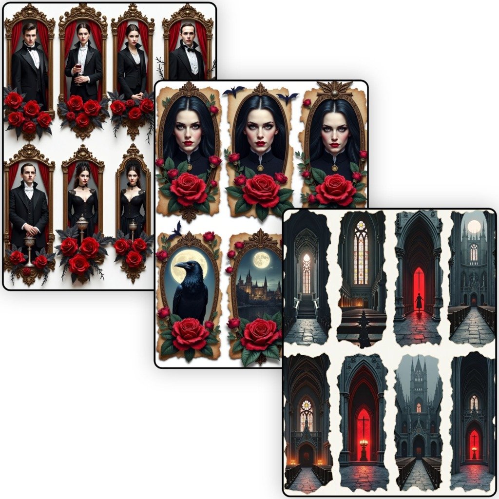 gothic ephemera tags (6)