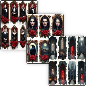 gothic ephemera tags (6)