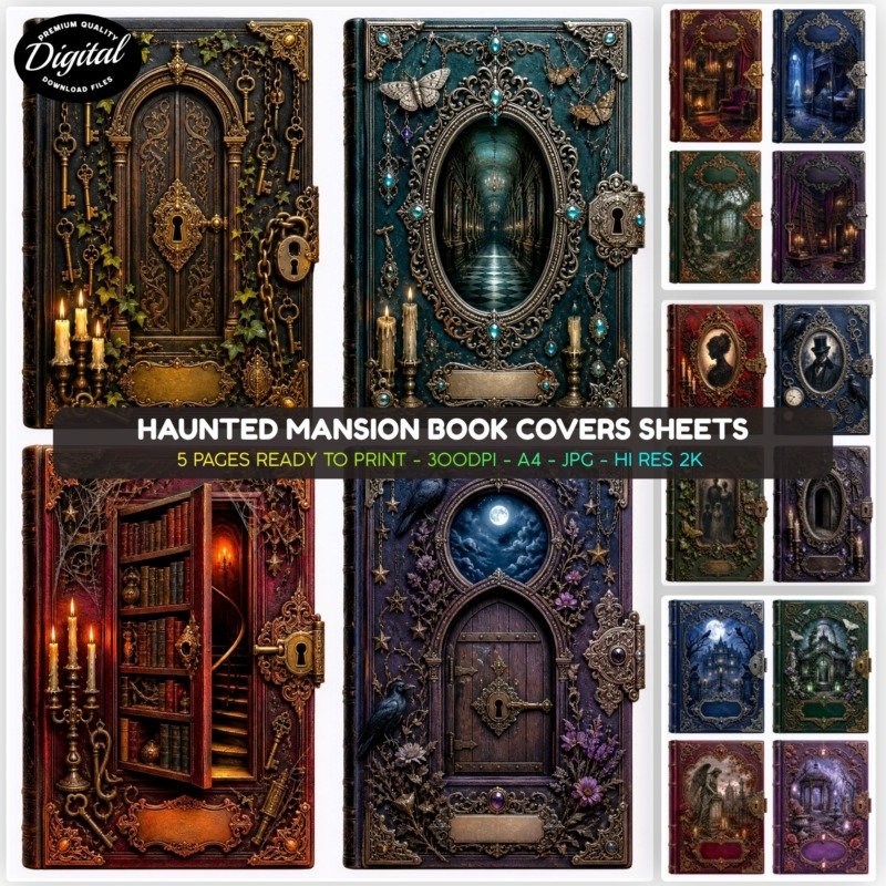 haunted masnion covers (2)