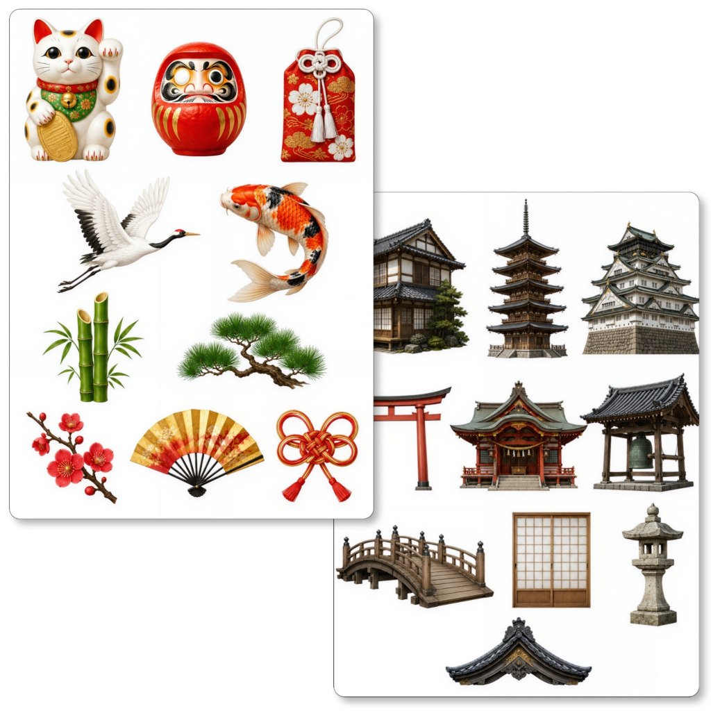 japanese fussy cuts (4)