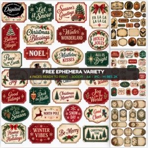 Copy of Copy of Christmas Kids Drawing Fussy Cuts promos