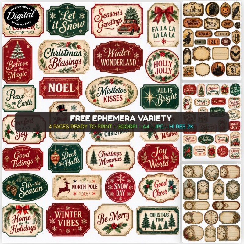 Copy of Copy of Christmas Kids Drawing Fussy Cuts promos