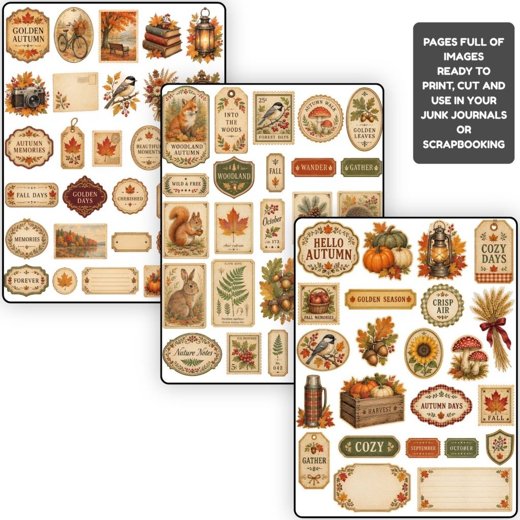 autumn ephemera sheets (4)
