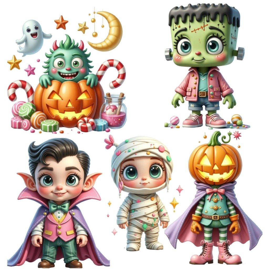 cute 3d halloween clipart (3)