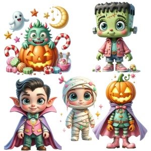 cute 3d halloween clipart (3)