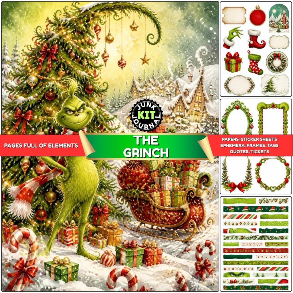 grinch junk journal (2)
