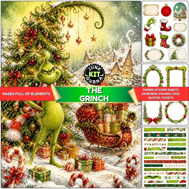grinch junk journal (2)