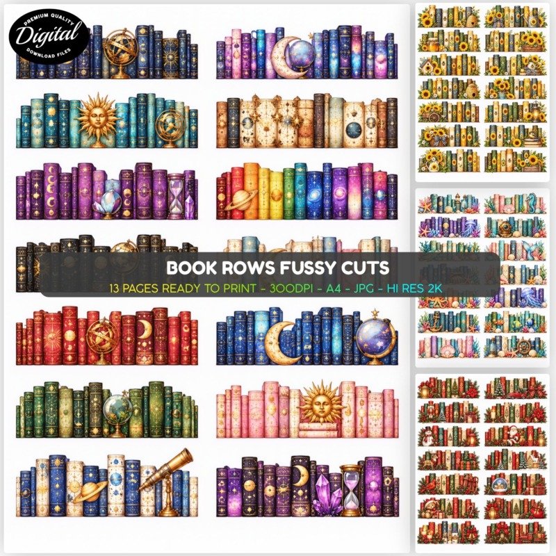 Book Rows Fussy Cuts (1)