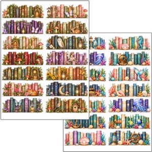 Book Rows Fussy Cuts (5)