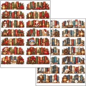 Book Rows Fussy Cuts (6)