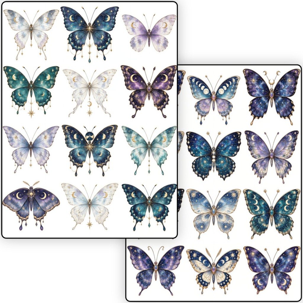 Celestial butterflies sheets (6)