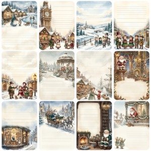 Chibi Christmas Lined Papers (2)