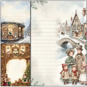 Chibi Christmas Lined Papers (5)