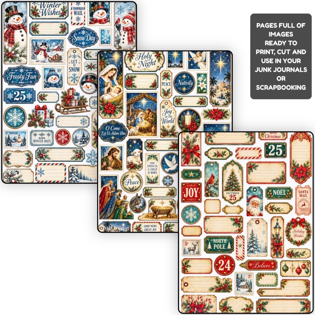 Christmas Mini Tags Fussy Cuts (2)