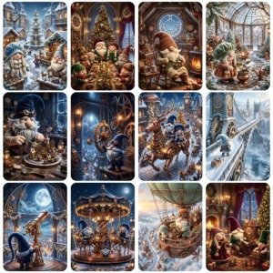 Christmas Steampunk Gnomes Pages (4)