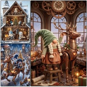 Christmas Steampunk Gnomes Pages (7)