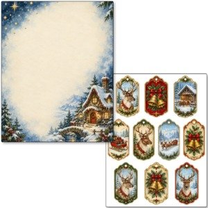 Christmas Vintage Junk Journal Kit (6)