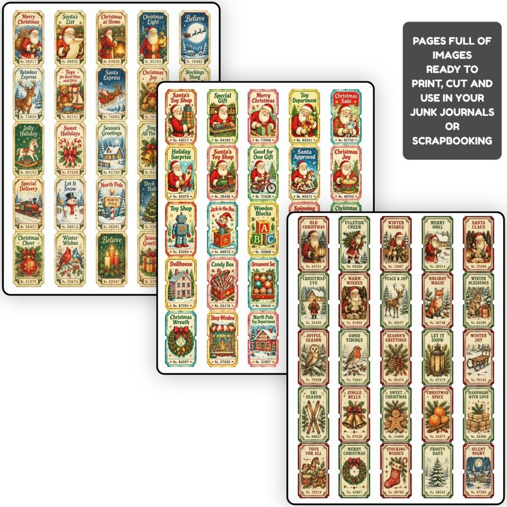 Christmas stamps strips (2)