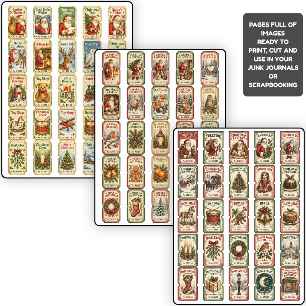 Christmas stamps strips (3)