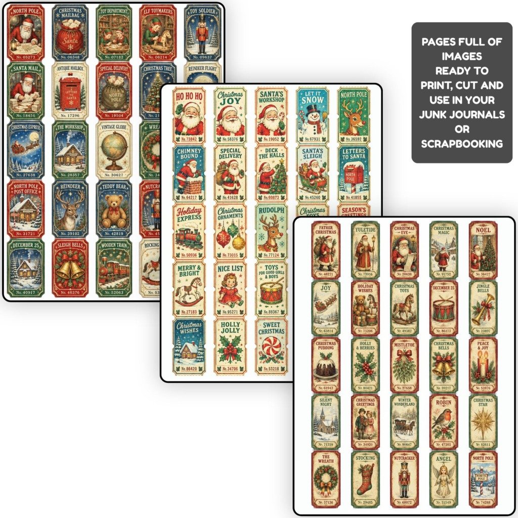 Christmas stamps strips (4)