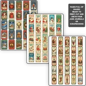 Christmas stamps strips (4)