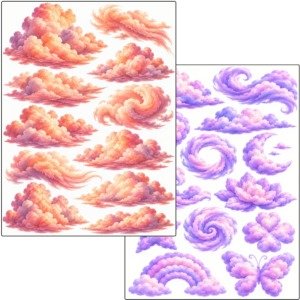 Clouds Fussy Cuts (5)