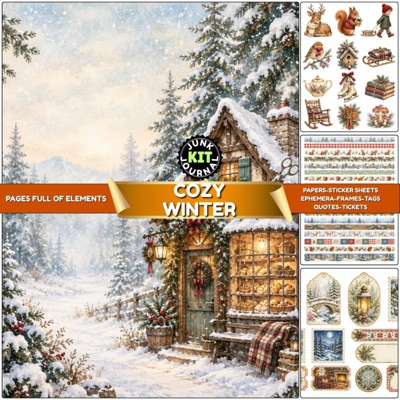 Cozy Winter Junk Journal Kit (1)