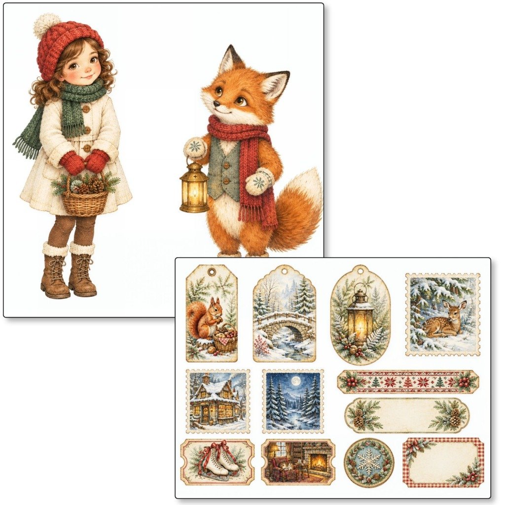Cozy Winter Junk Journal Kit (4)