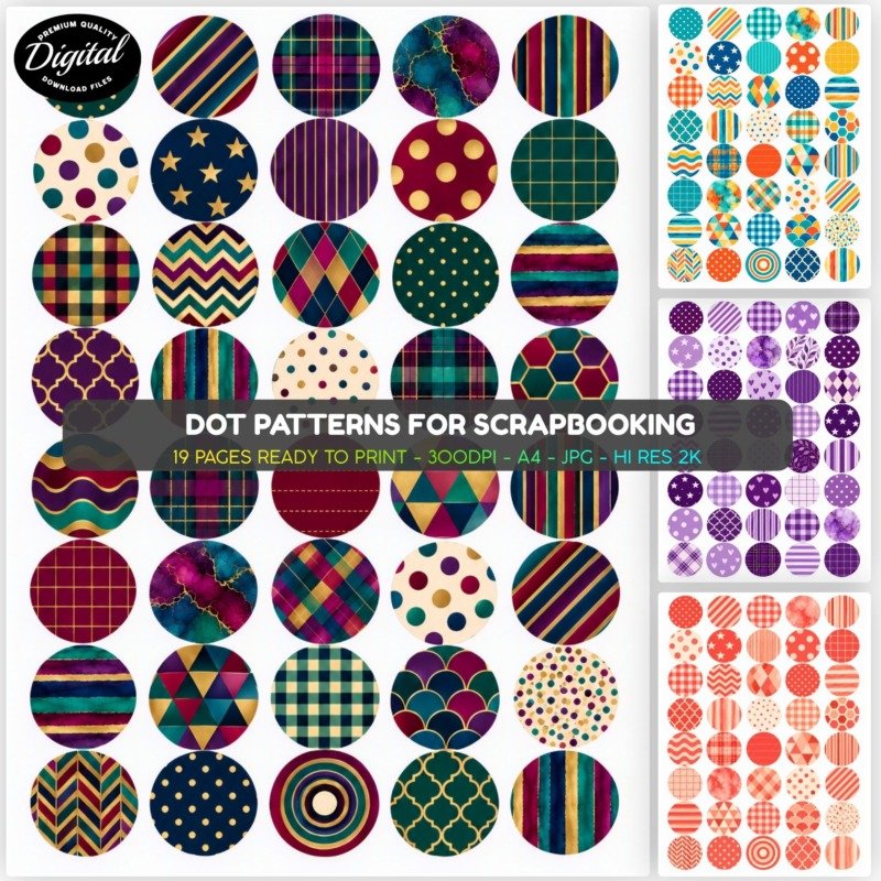 Dot Patterns for Scrapbooking (1)