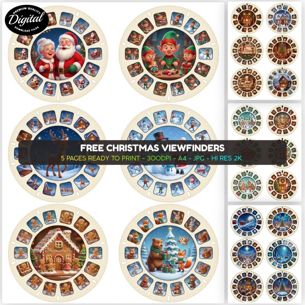 Free Christmas Viewfinders