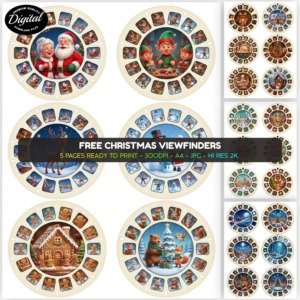 Free Christmas Viewfinders