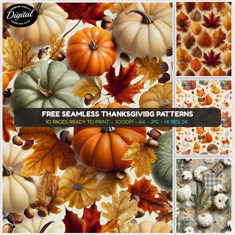 Free seamless thanksgi patterns promo