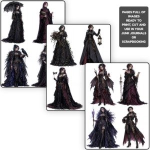 Gothic Woman Character Sheets (2)