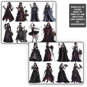 Gothic Woman Character Sheets (3)