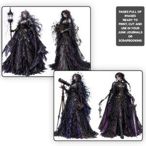 Gothic Woman Character Sheets (4)