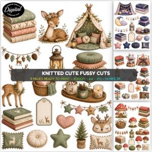 Knitted cute Fussy Cuts (1)